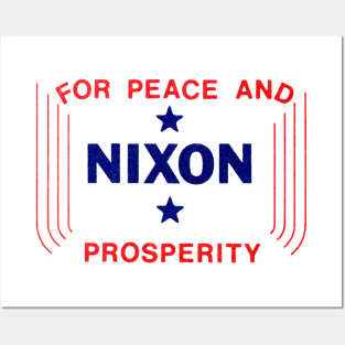 1972 Nixon for Peace and Prosperity Posters and Art